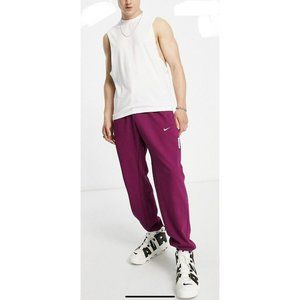 Men's Nike DRI-FIT Standard Issue Men’s Basketball Pants - BURGUNDY Size X-LARGE
